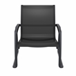 Compamia Pacific Club Arm Chair Black Frame Black Sling