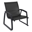 Compamia Pacific Club Arm Chair Black Frame Black Sling