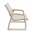 Compamia Pacific Club Arm Chair Taupe Frame Taupe Sling