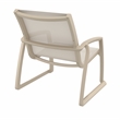 Compamia Pacific Club Arm Chair Taupe Frame Taupe Sling