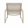 Compamia Pacific Club Arm Chair Taupe Frame Taupe Sling