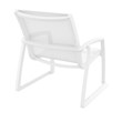 Compamia Pacific Club Arm Chair White Frame White Sling