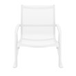 Compamia Pacific Club Arm Chair White Frame White Sling