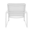 Compamia Pacific Club Arm Chair White Frame White Sling