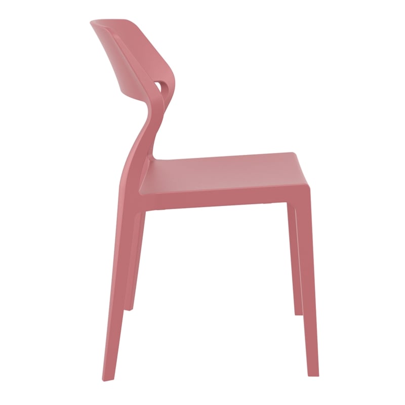 Compamia Snow Resin Dining Chair in Marsala finish