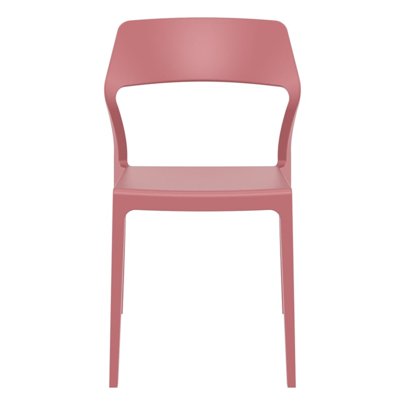 Compamia Snow Resin Dining Chair in Marsala finish