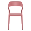 Compamia Snow Resin Dining Chair in Marsala finish