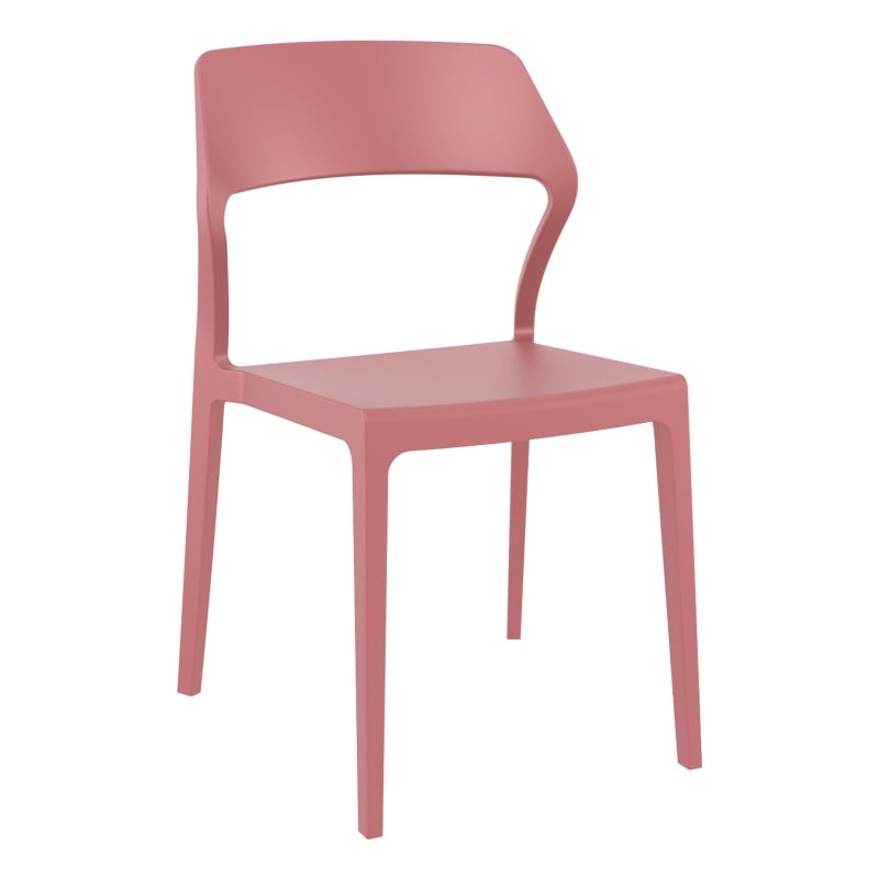 Compamia Snow Resin Dining Chair in Marsala finish