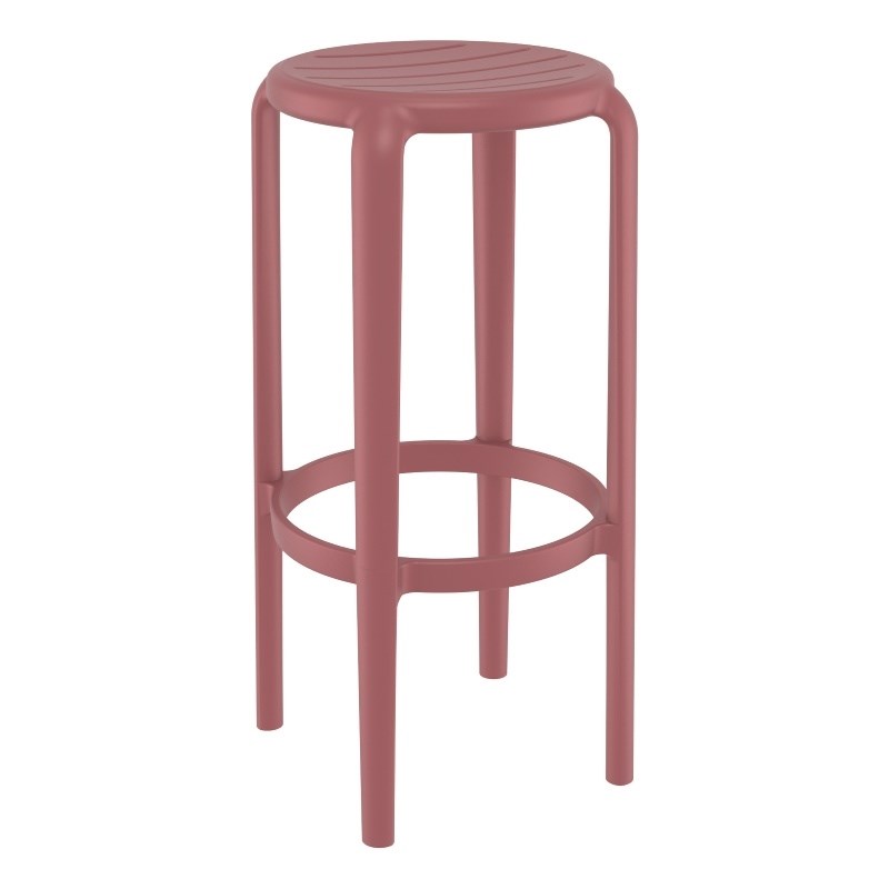 Compamia Tom Resin Bar Stool Marsala
