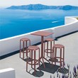 Compamia Tom Resin Bar Stool Marsala