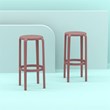 Compamia Tom Resin Bar Stool Marsala