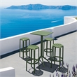 Compamia Tom Resin Bar Stool Olive Green