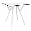 Compamia Max 27.5 inch Square Dining Table in White finish