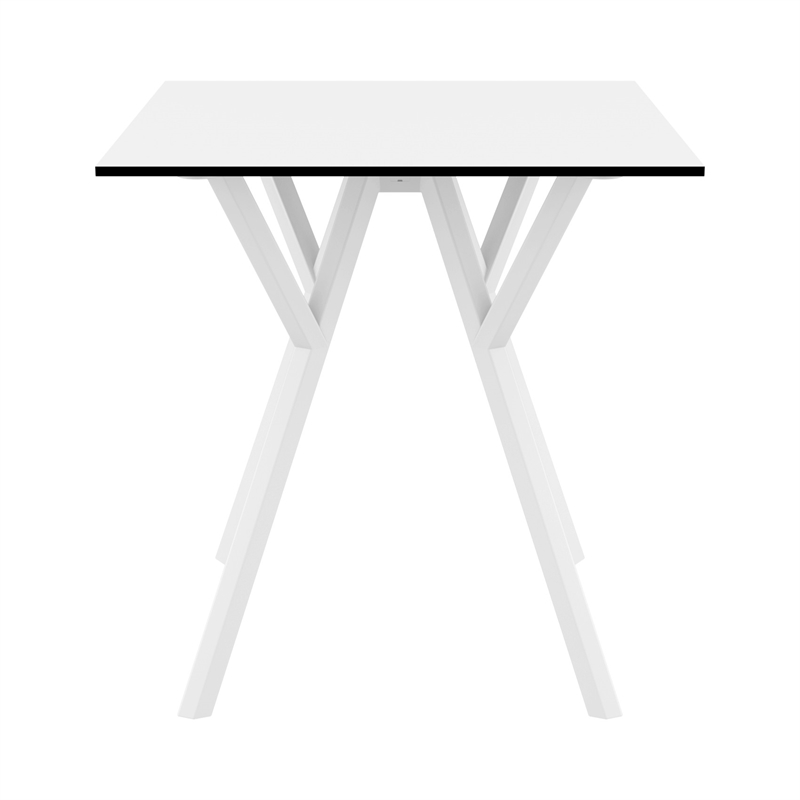 Compamia Max 27.5 inch Square Dining Table in White finish
