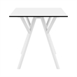Compamia Max 27.5 inch Square Dining Table in White finish