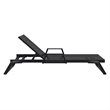 Tropic Arm Sling Chaise Lounge Black Frame Black Sling
