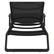 Tropic Arm Sling Chaise Lounge Black Frame Black Sling