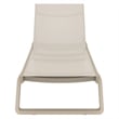 Compamia Tropic Arm Sling Chaise Lounge Taupe Frame Taupe Sling