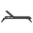 Compamia Tropic Sling Chaise Lounge Black Frame Black Sling