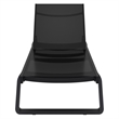 Compamia Tropic Sling Chaise Lounge Black Frame Black Sling