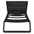 Compamia Tropic Sling Chaise Lounge Black Frame Black Sling