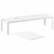 Paris 11 Piece Extendable Dining Set White-White