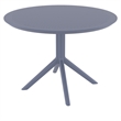 Compamia Sky 42 inch Round Dining Table Dark Gray