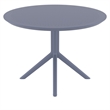 Compamia Sky 42 inch Round Dining Table Dark Gray