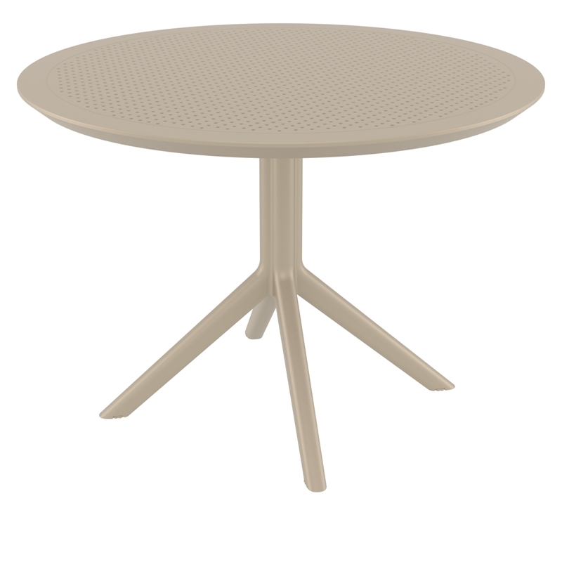 Compamia Sky 42 inch Round Dining Table Taupe