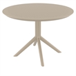 Compamia Sky 42 inch Round Dining Table Taupe