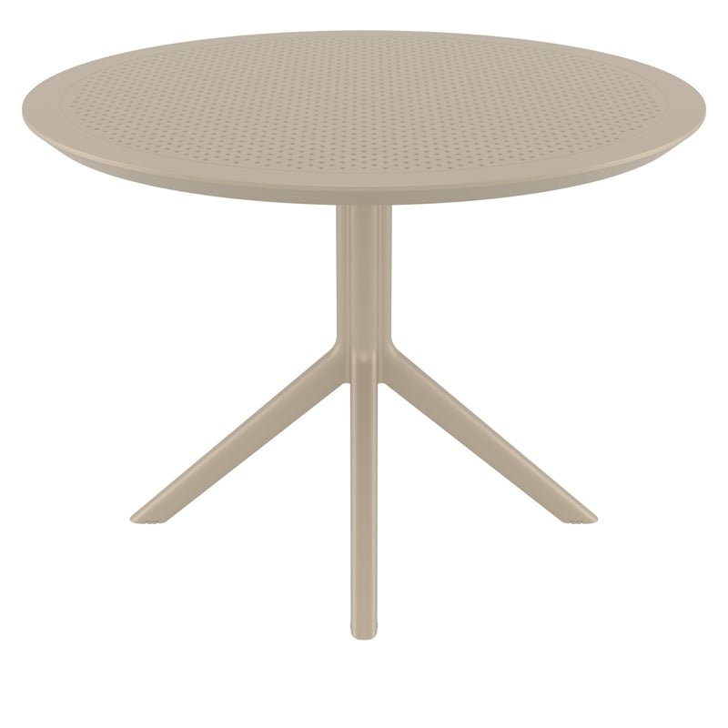 Compamia Sky 42 inch Round Dining Table Taupe