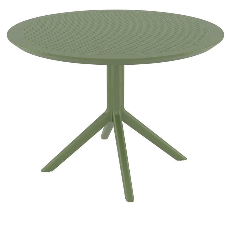 Compamia Sky Round Dining Table 42 inch Olive Green