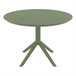Compamia Sky Round Dining Table 42 inch Olive Green
