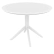 Compamia Sky 42 inch Round Dining Table White