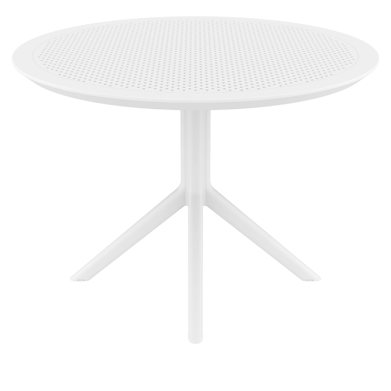 Compamia Sky 42 inch Round Dining Table White