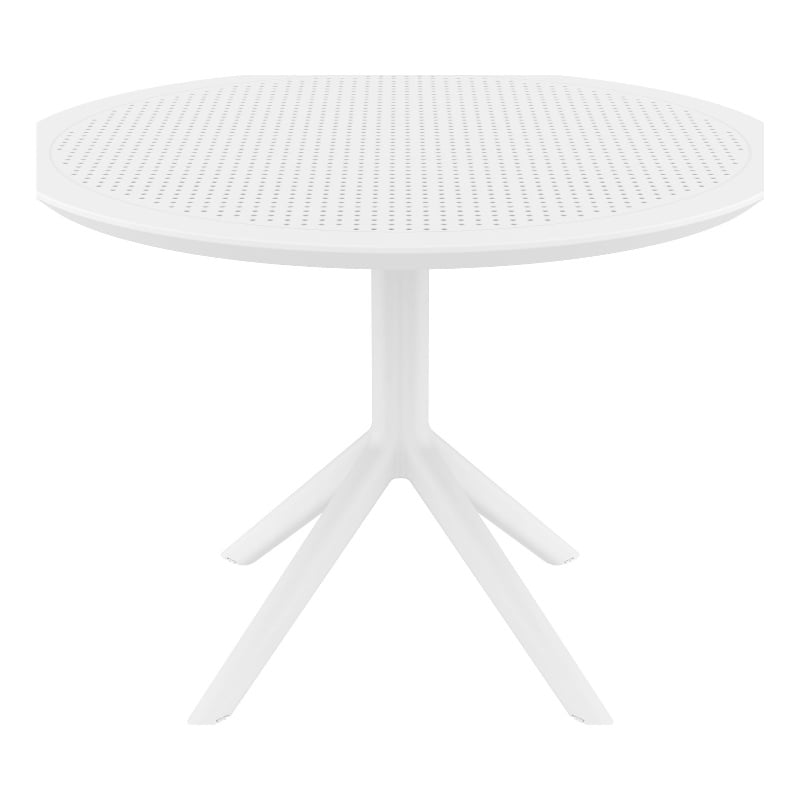 Compamia Sky 42 inch Round Dining Table White