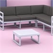 Compamia Mykonos Square Coffee Table Silver