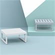 Compamia Mykonos Square Coffee Table Silver
