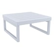 Compamia Mykonos Square Coffee Table Silver