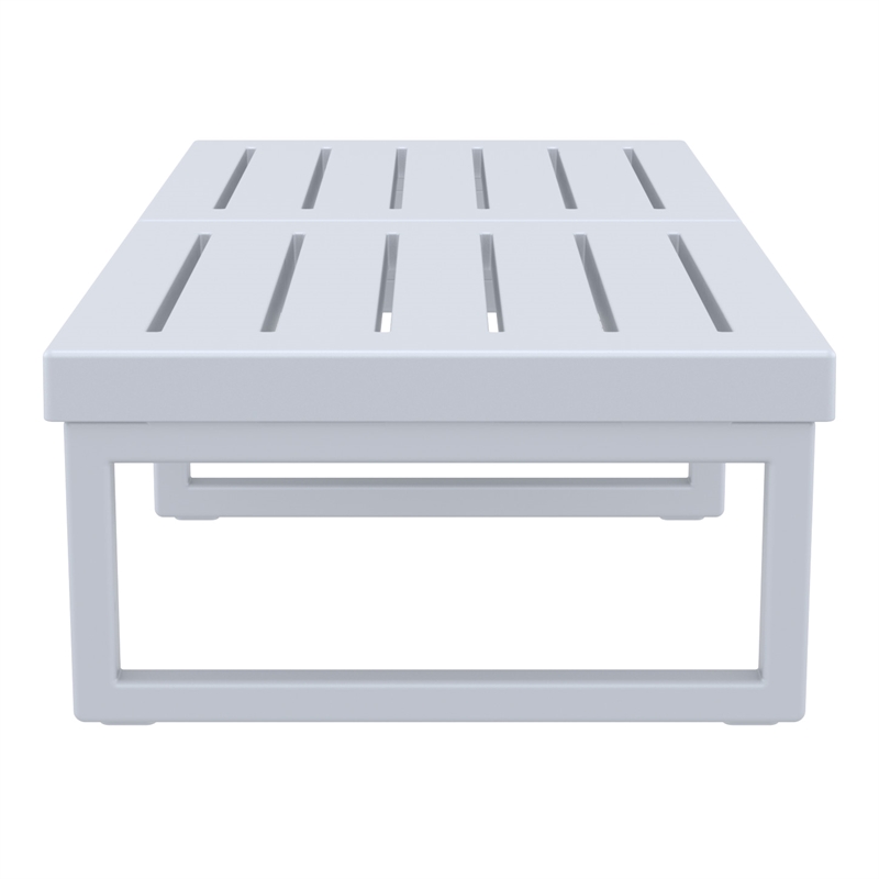 Compamia Mykonos Rectangle Lounge Table Silver