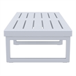 Compamia Mykonos Rectangle Lounge Table Silver