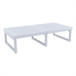 Compamia Mykonos Rectangle Lounge Table Silver