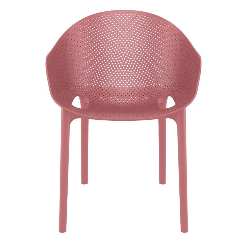Compamia Sky Pro Stacking Dining Chair Marsala
