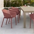 Compamia Sky Pro Stacking Dining Chair Marsala