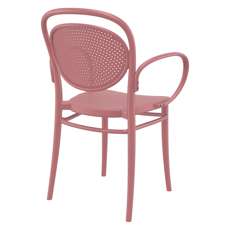Compamia Marcel XL Resin Outdoor Arm Chair Marsala