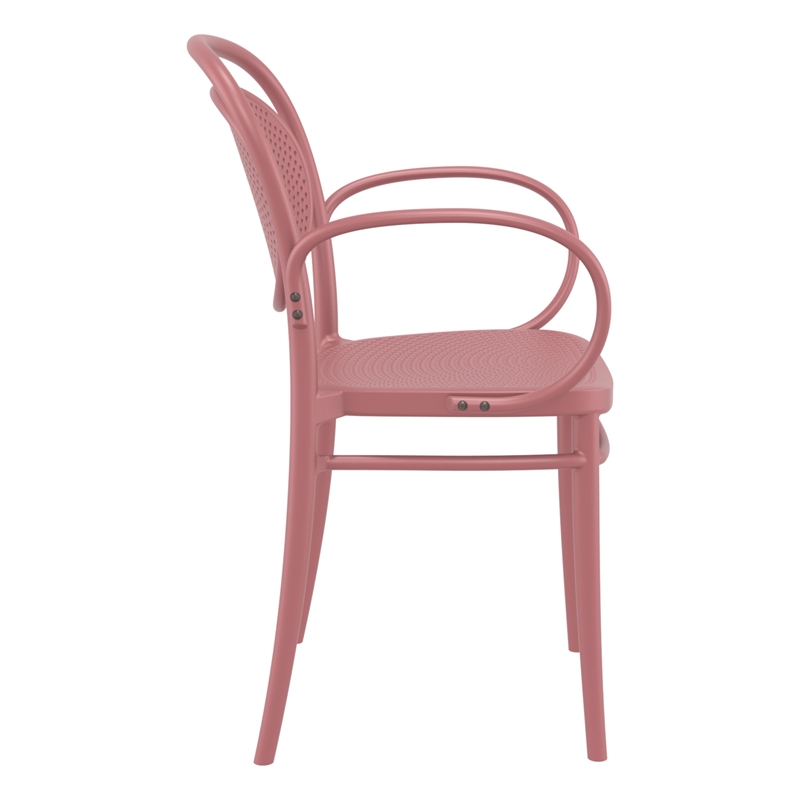 Compamia Marcel XL Resin Outdoor Arm Chair Marsala