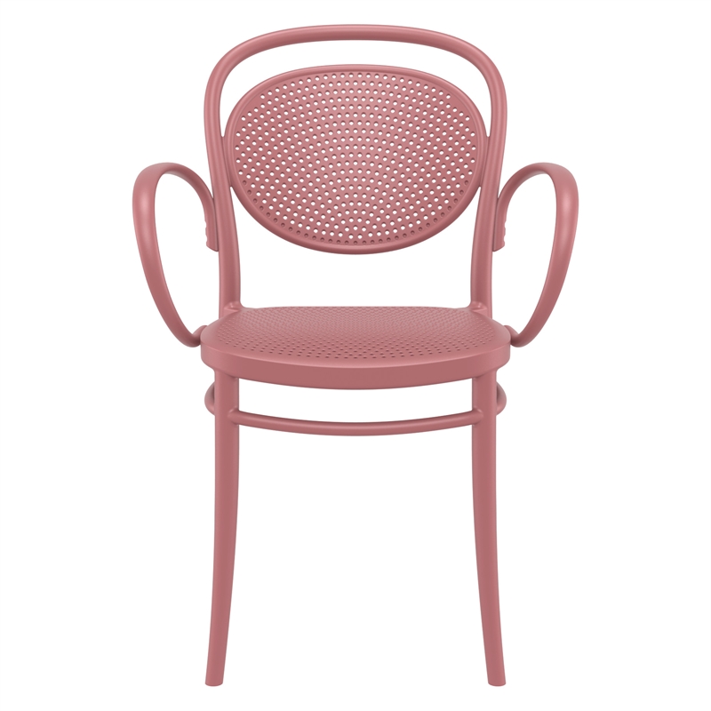 Compamia Marcel XL Resin Outdoor Arm Chair Marsala