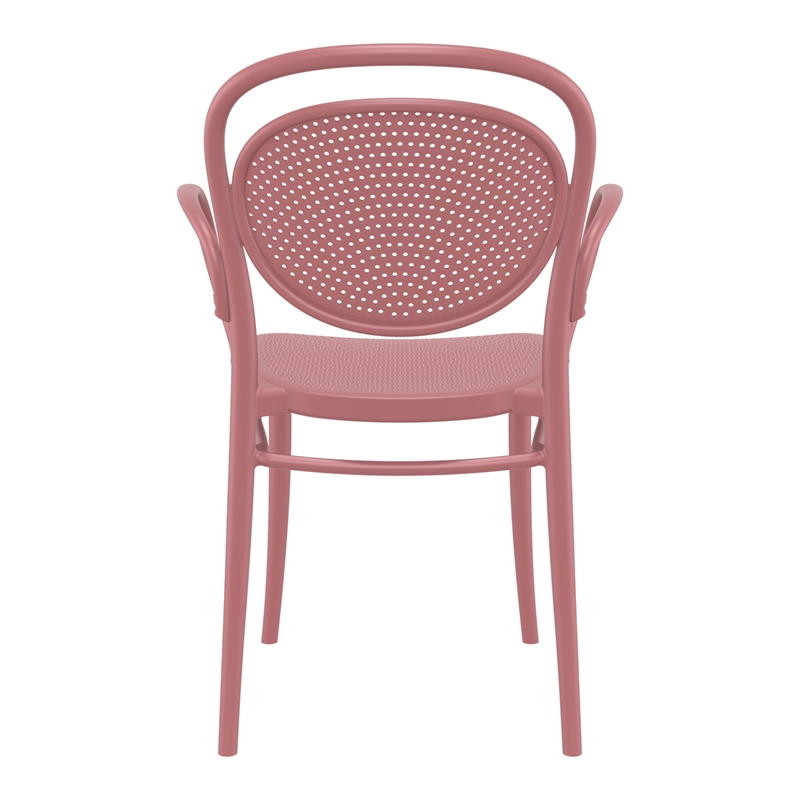 Compamia Marcel XL Resin Outdoor Arm Chair Marsala