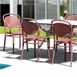 Compamia Marcel XL Resin Outdoor Arm Chair Marsala