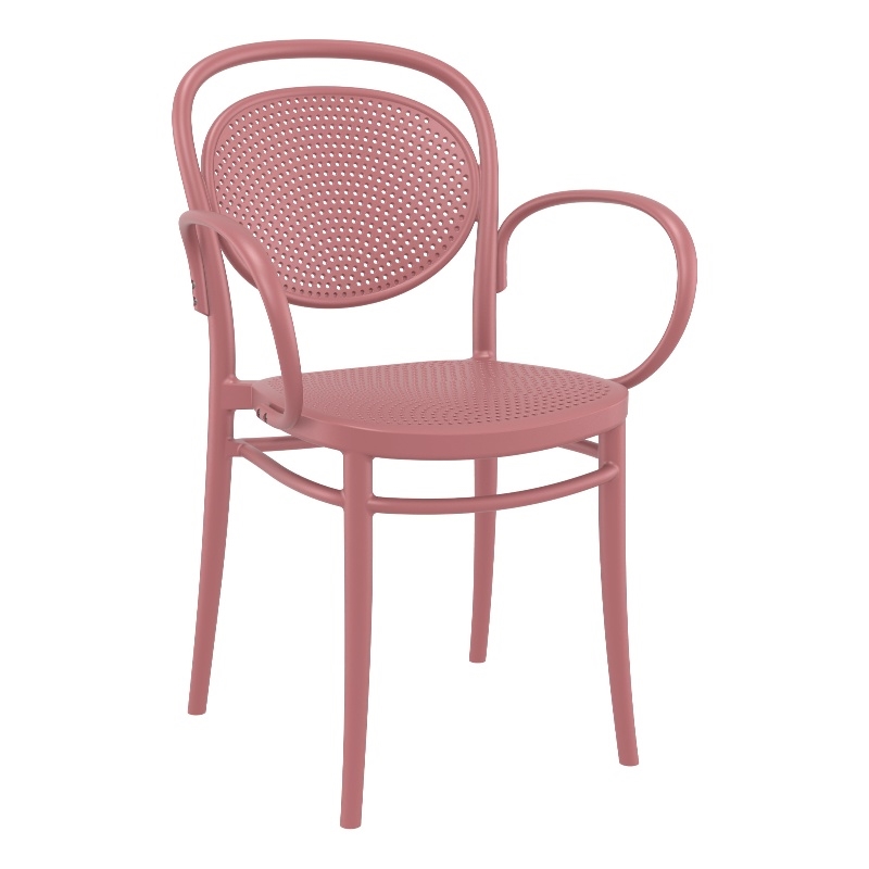 Compamia Marcel XL Resin Outdoor Arm Chair Marsala